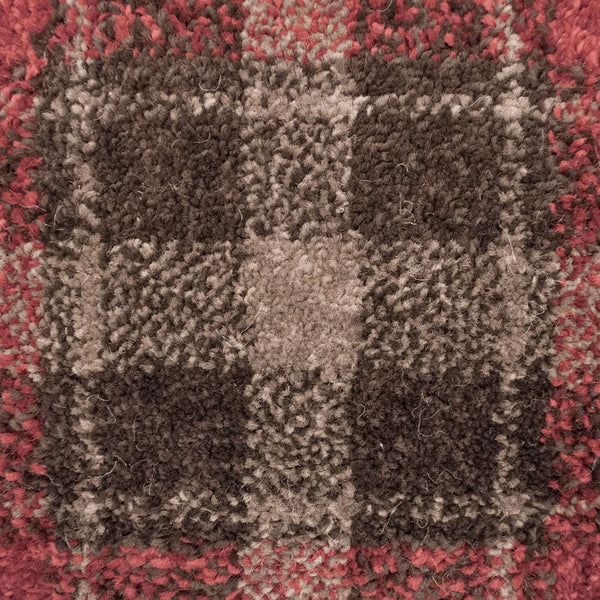 Red & Chocolate Tartan Castle Wilton Carpet