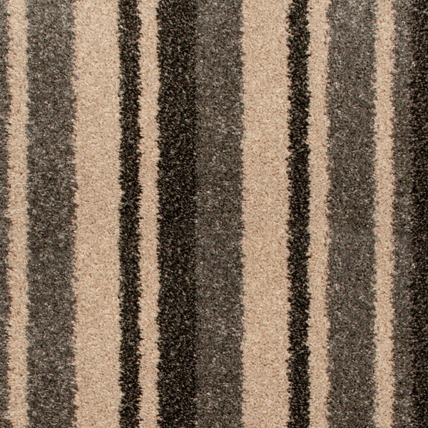 Rustic Grey Stripe Mystique Carpet Plain & Stripes Saxony Carpet
