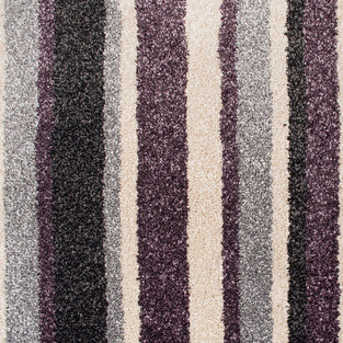 Aubergine 515 Palm Beach 4m & 5m Wide Striped Carpet