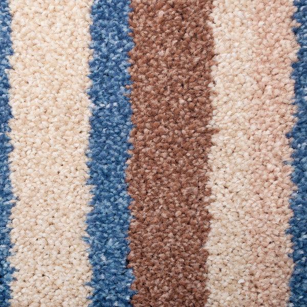 Palm Beach Blue 580 4m & 5m Wide Striped Carpet Buy Striped 4m & 5m