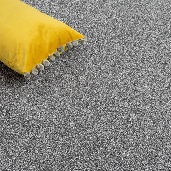 Mid Grey Vision Luxury Saxony Actionback Carpet