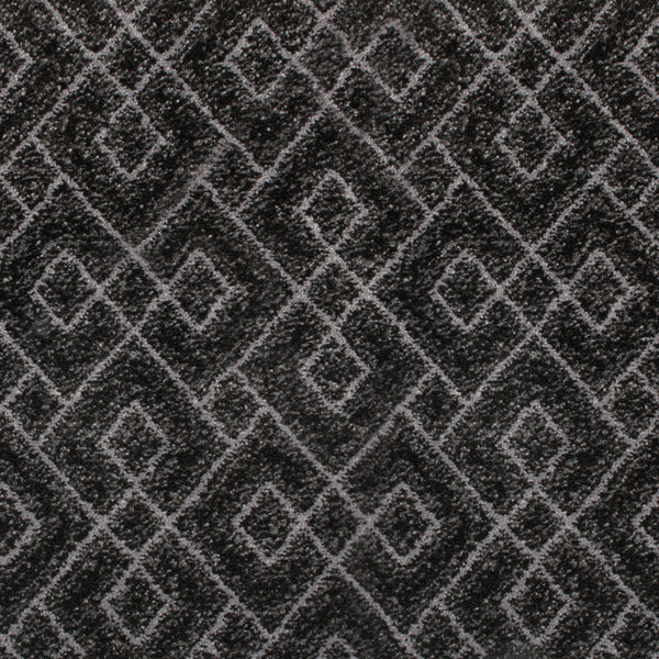 Grey Black Geometric Manor Park Wilton Carpet