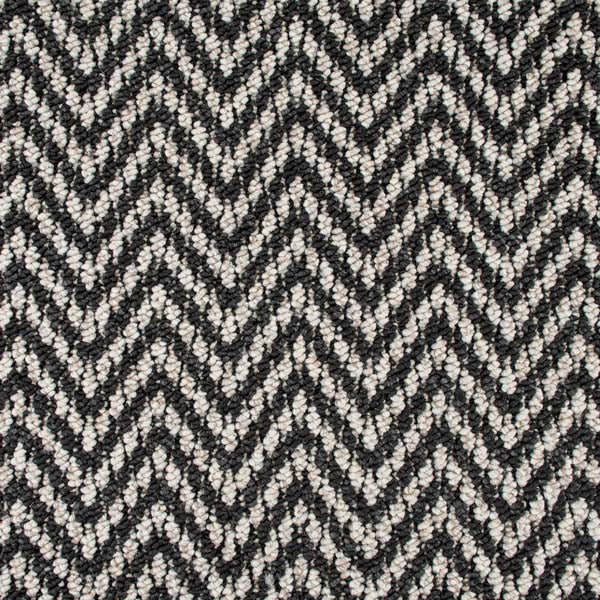 Black & White Aztec Herringbone Carpet