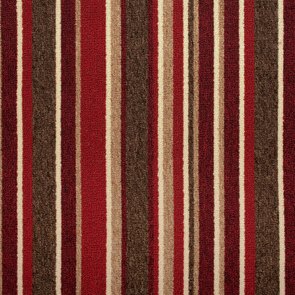 Bordeaux Ribbon Striped Carpet