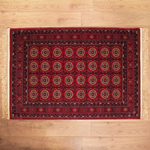 Regent Red Patterned Rixos Rug
