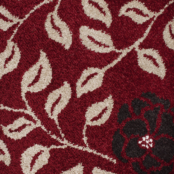 Red Chocolate Flower Castle Wilton Carpet
