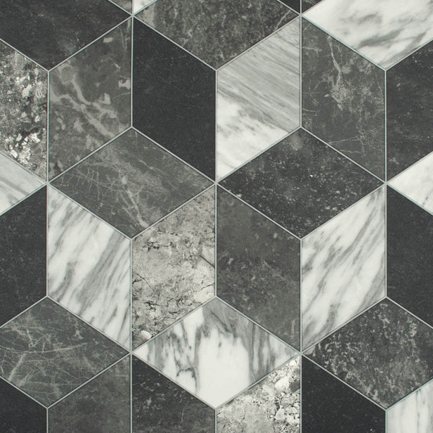 Castleton 909E Art Decor Tile Vinyl Flooring Clearance