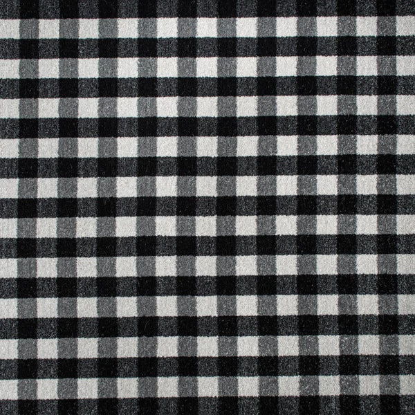 Charcoal Grey GIN15 Gingham Wilton Carpet