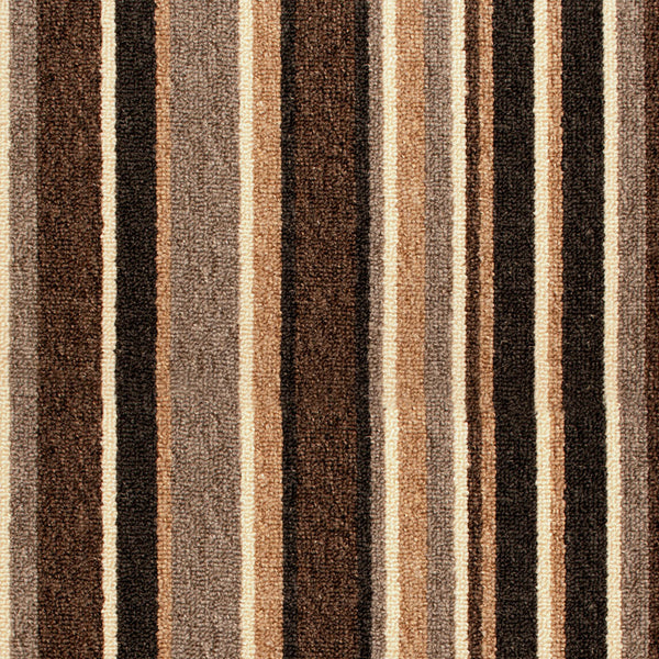 Chocolate Ribbon Striped Carpet