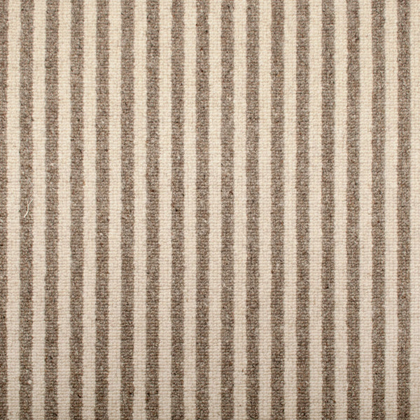 Coffee & Milk Lothian Wool Berber Striped Carpet