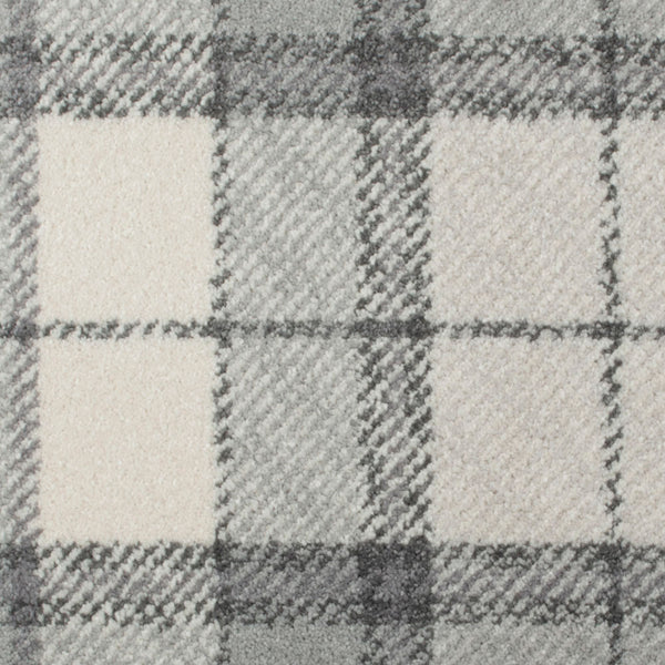 Cream & Grey Traditional Tartan Manor Park Wilton Carpet Buy