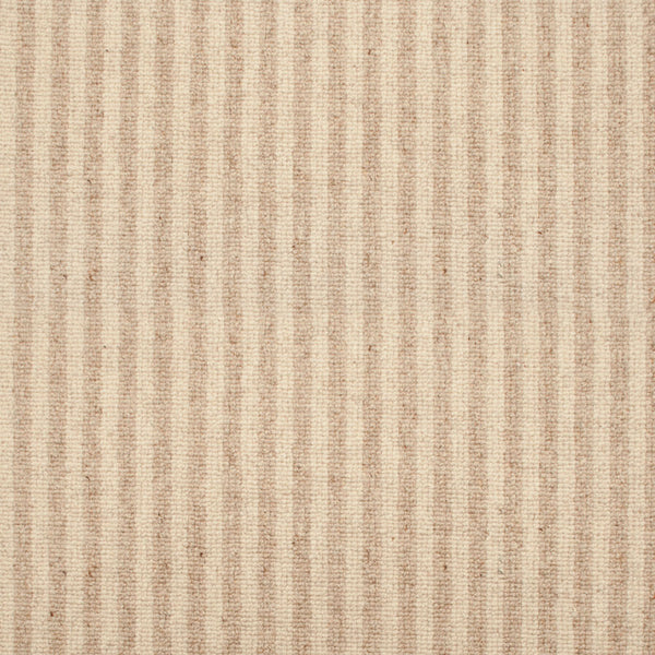 Drifted Sand 65 Lothian Wool Berber Striped Carpet