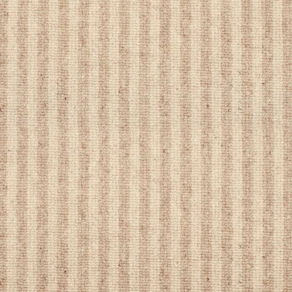 Drifted Sand 65 Lothian Wool Berber Striped Carpet