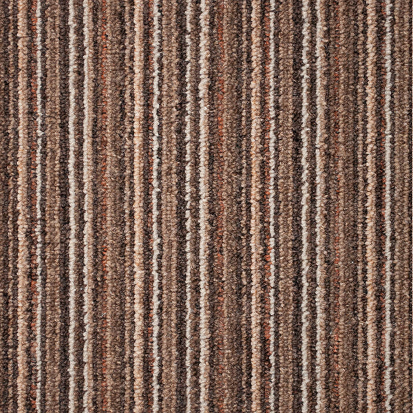 Coconut Milan Loop Striped Carpet