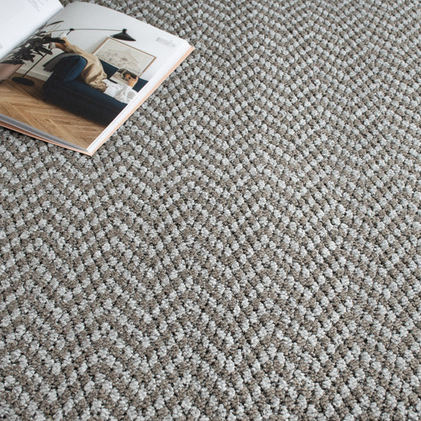 Greige Aztec Herringbone Carpet