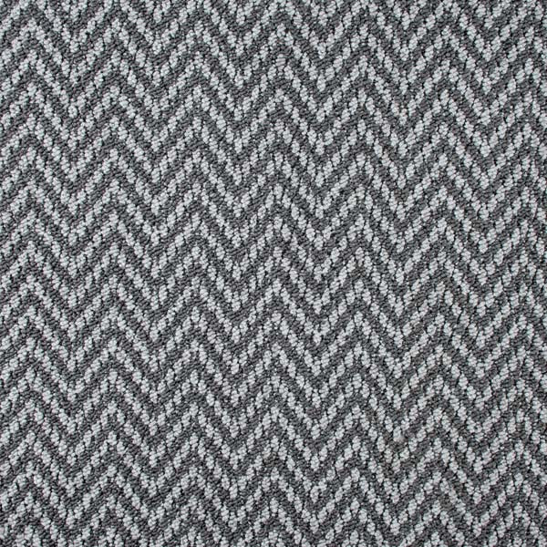 Grey Aztec Herringbone Carpet