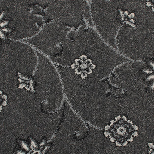 Grey Floral Queensville Wilton Carpet