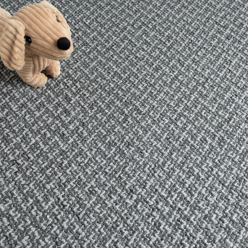 Grey Wyoming Loop Feltback Carpet