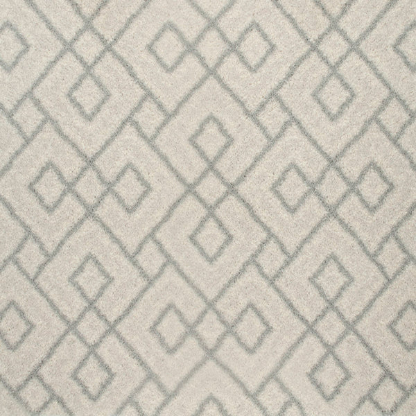 Ivory Grey Geometric Manor Park Wilton Carpet Clearance