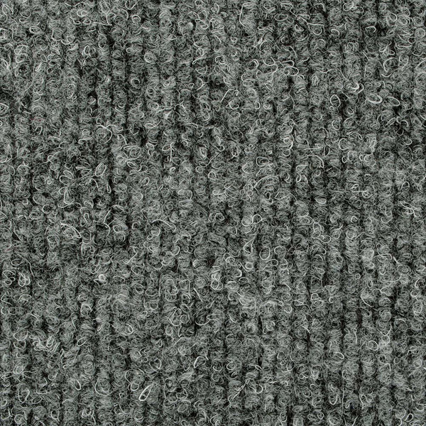 Light Grey Chevy Ribbed Gel Backed Carpet