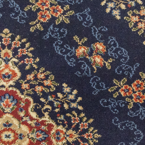 Royal Blue Floral Windermere Carpet