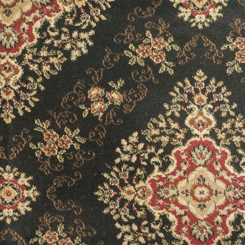 Classical Black Floral Windermere Carpet