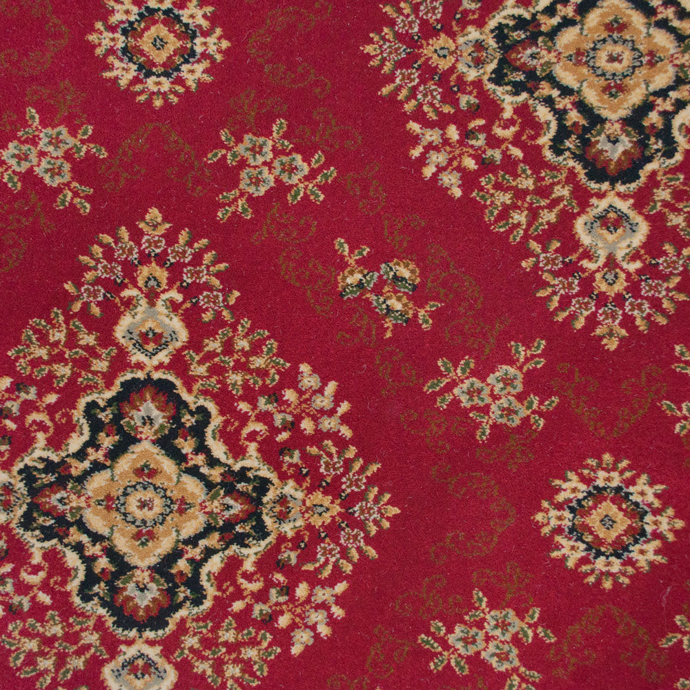 Royal Red Floral Windermere Carpet | Buy Wilton Carpets Online ...