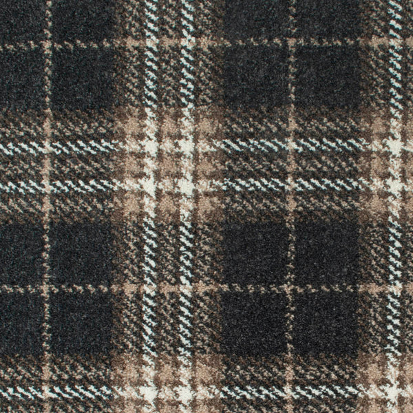 Moleskin Grey Traditional Tartan Queensville Wilton Carpet