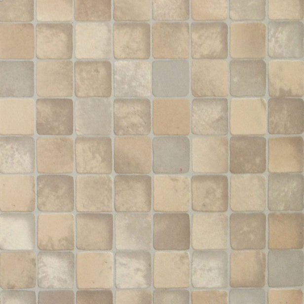 Beige Mozaik Vinyl Flooring