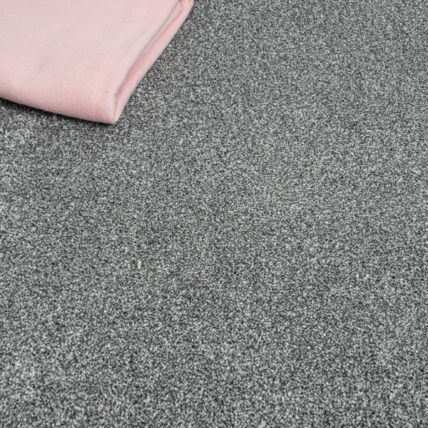 Nickel Grey Avalon Saxony Feltback Carpet