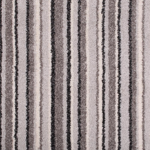 Grey Locks 94 Striped More Noble Saxony Collection Feltback Carpet
