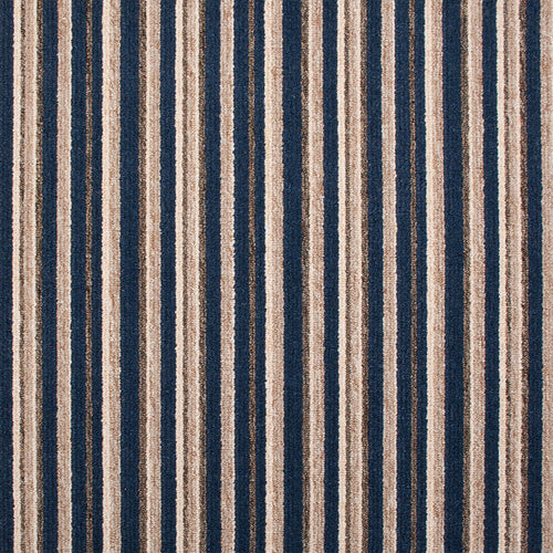 Blue 380 Ultra Stripe Berber Loop Carpet