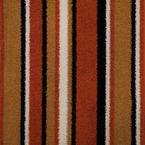 Orange 130 Pop Art Striped Carpet