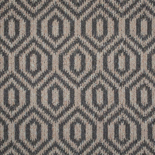 Beige Grey Cleveland Loop Feltback Carpet
