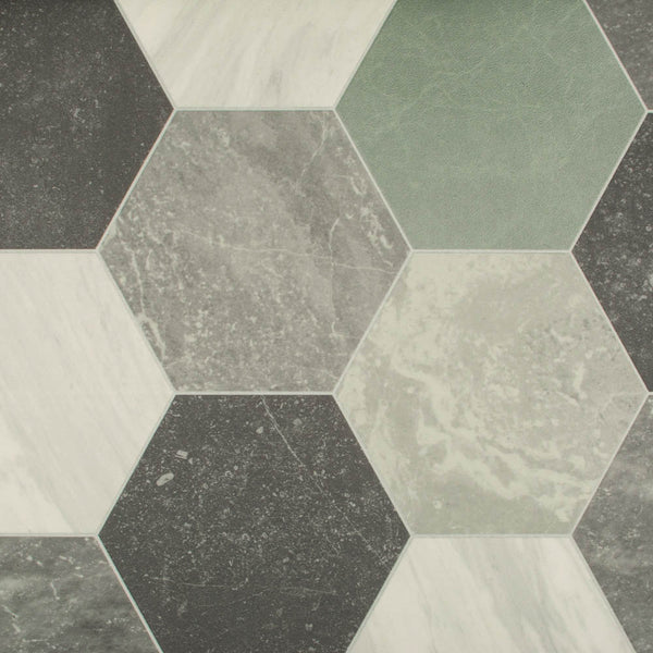 Pembroke 905M Art Decor Tile Vinyl Flooring Clearance