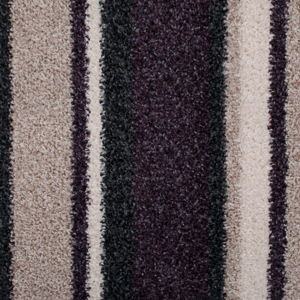 Plum Lines Moorland Stripe Felt Backed Carpet