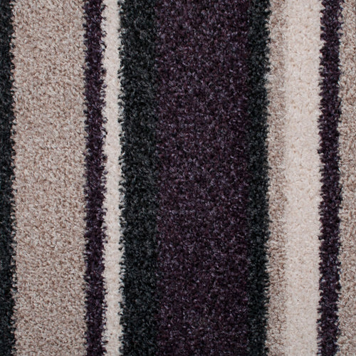 Plum Lines Moorland Stripe Action Backed Carpet