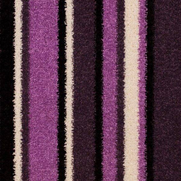 Purple 580 Pop Art Striped Carpet