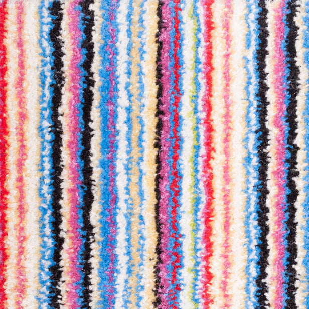 Cream Stripe 551 Rainbow Carpet