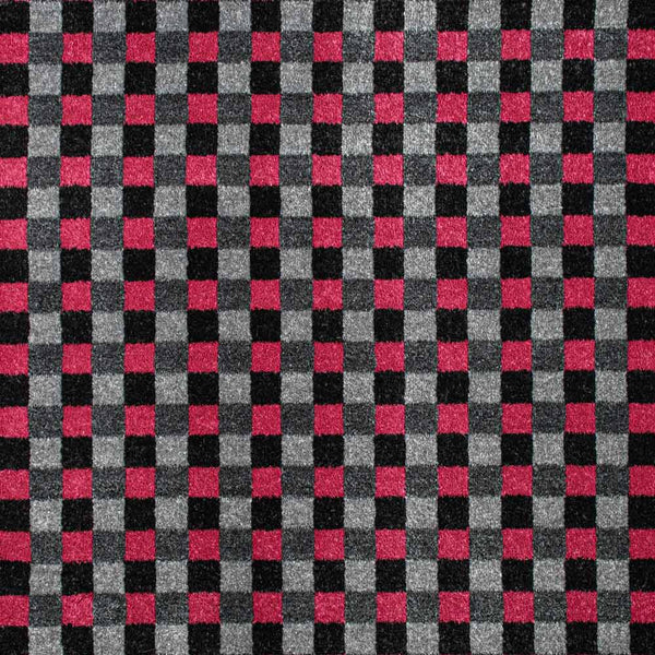 Raspberry Red GIN8 Gingham Wilton Carpet | Woven Back | Online Carpets