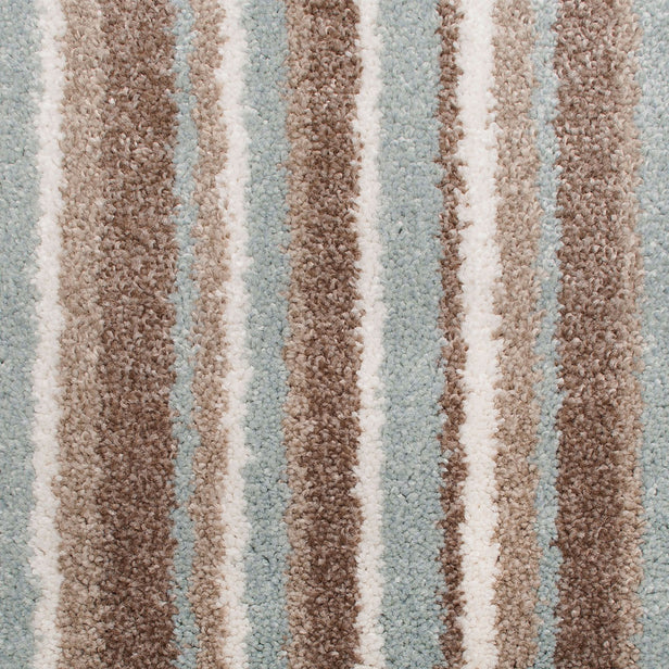 Rustic Sky Striped More Noble Saxony Actionback Carpet