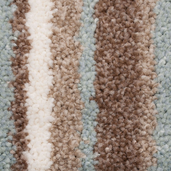 Rustic Sky Striped More Noble Saxony Actionback Carpet