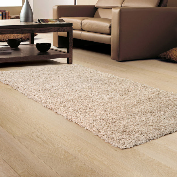 Soft Beige Mercury Shaggy Rug