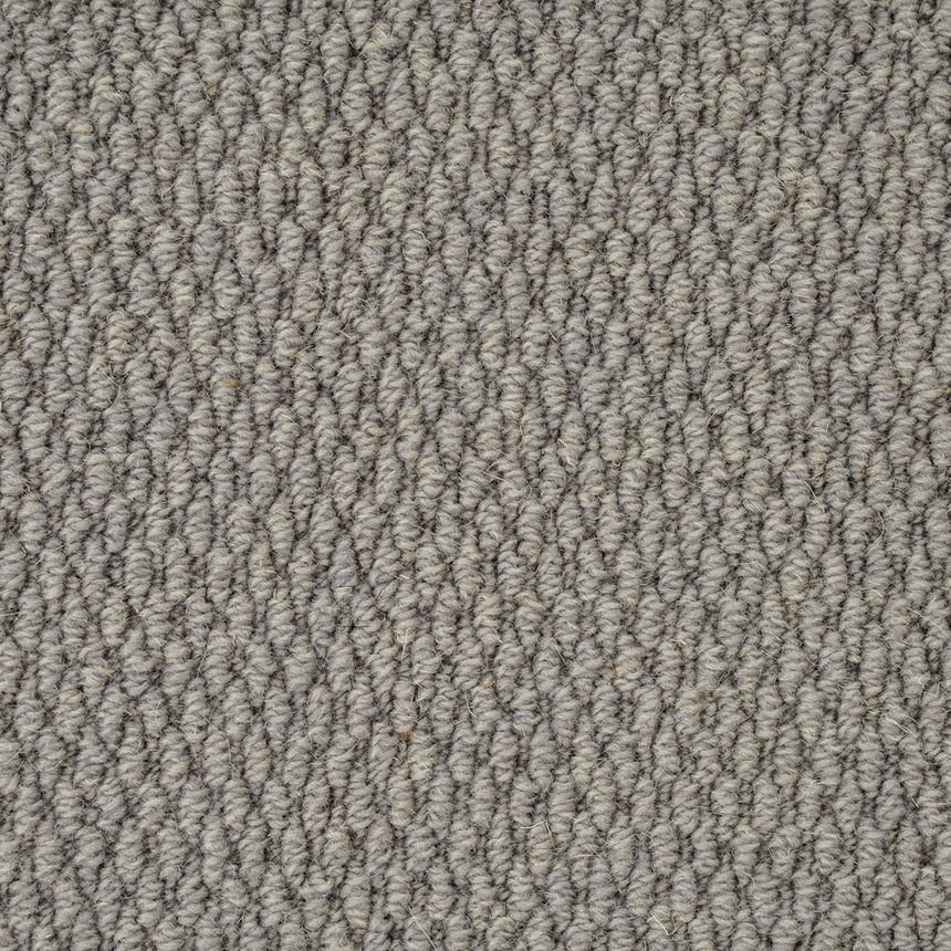 Stone Grey Florida Loop Carpet 4.5m x 5m Remnant