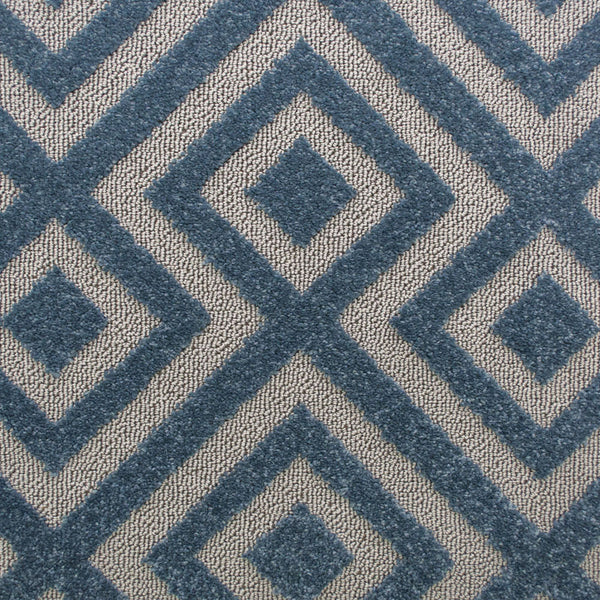 Blue & Grey Diamond Structura Carpet