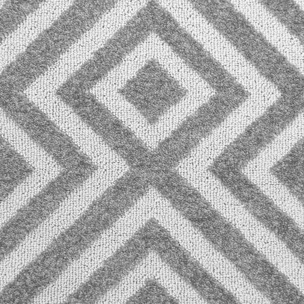 Grey & Cream Diamond Structura Carpet