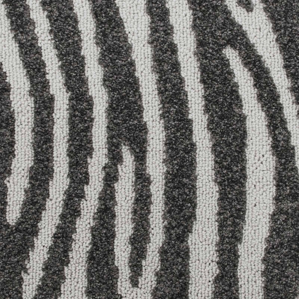 Dark Grey & Cream Primal Structura Carpet