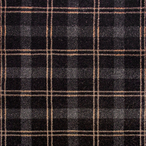 Black Brown 150 Tartan Wilton Carpet