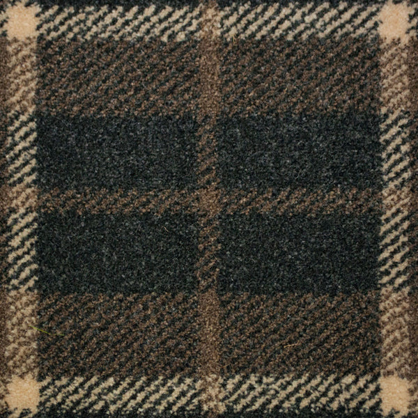 Dark Grey Brown 22 Tartan Wilton Carpet