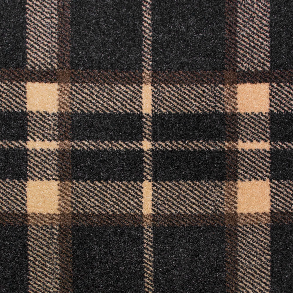 Dark Grey and Cream 26 Tartan Wilton Buy Wilton Tartan Carpets Online